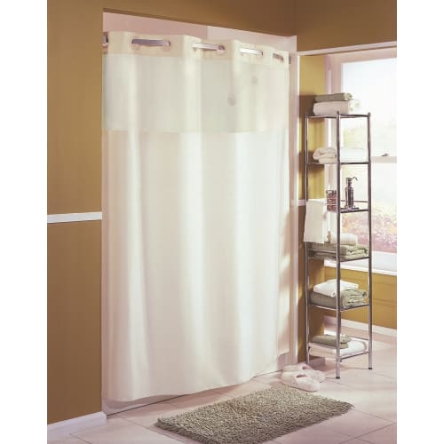 Hookless® Mystery Shower Curtain, Polyester, 71"x77", Beige